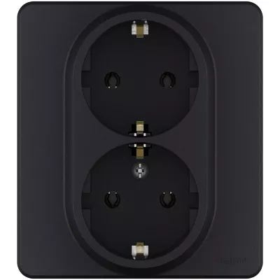 Розетка двойная с/з Legrand Inspiria 673753