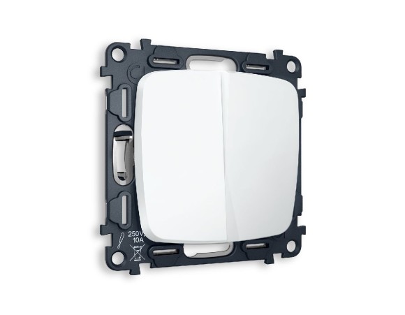 Комплект механизма 2-кл выключателя Ambrella Volt Omega MO123010