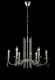 Подвесная люстра Crystal Lux AURELIO SP6 GOLD+CHROME/TRANSPARENT, декоративные элементы крупным планом
