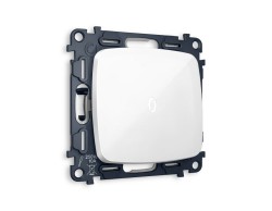 Комплект механизма 1-кл выключателя с подсветкой Ambrella Volt Omega (OP1020, VM101, G14W) MO102015