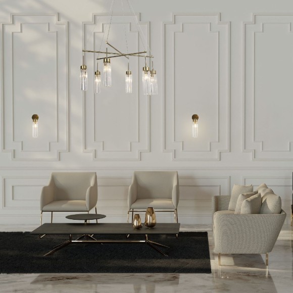 Подвесная люстра Eurosvet Gilian 60163/6 латунь a065757