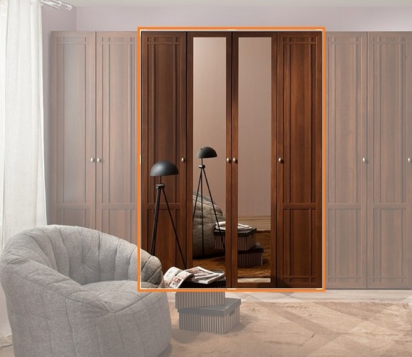 Шкаф платяной Шерлок 60 GLZ_55177