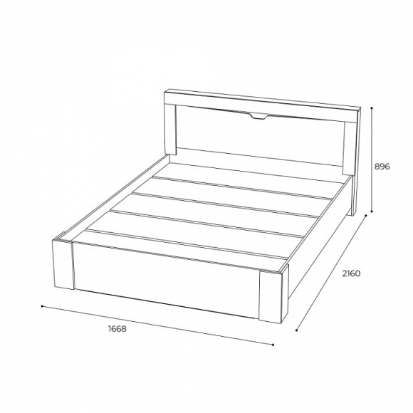 Кровать двуспальная Леонардо BTS_N14471246