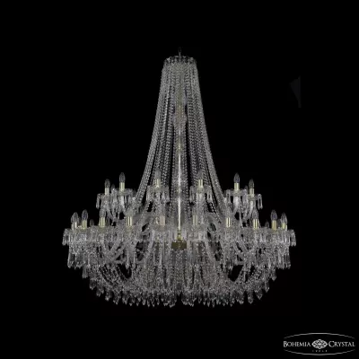 Подвесная люстра Bohemia Ivele Crystal 1403/24+12/530/h-160 G