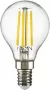 Лампа светодиодная филаментная Lightstar LED Filament E14 6W 3000K груша прозрачная 933802