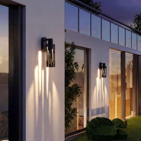 Уличный настенный светильник Elektrostandard Streak 35197/W черный 4690389219481 a072054