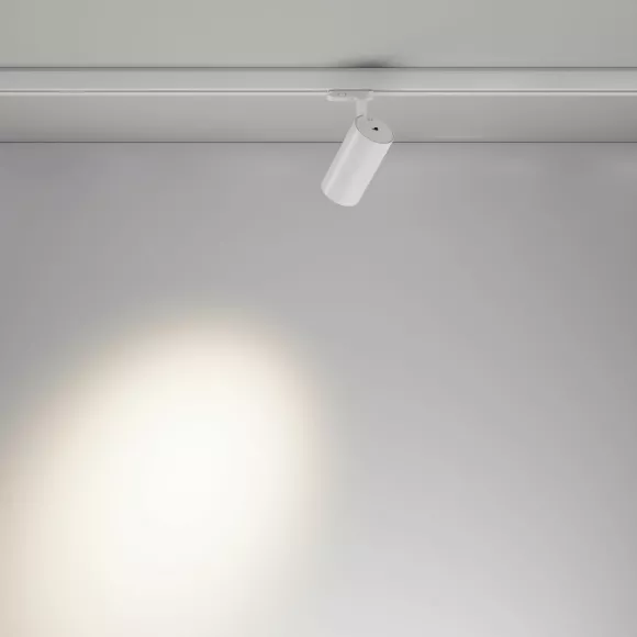 Трековый трехфазный светильник Maytoni Focus Led TR197-3-20WCCT-M-W, 90, Современный Трековый трехфазный светильник Maytoni Focus Led TR197-3-20WCCT-M-W, 90, Современный