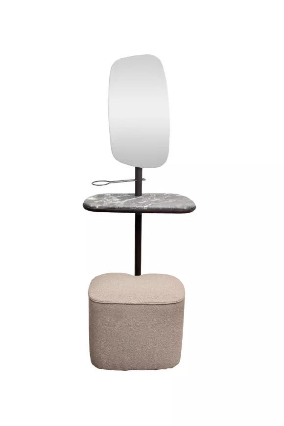 Зеркало с полкой и пуфом Garda Decor 58DB-23177 Зеркало с полкой и пуфом Garda Decor 58DB-23177
