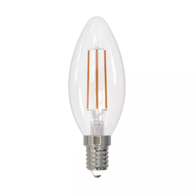 Лампа светодиодная филаментная (UL-00005165) Uniel E14 11W 4000K прозрачная LED-C35-11W/4000K/E14/CL PLS02WH