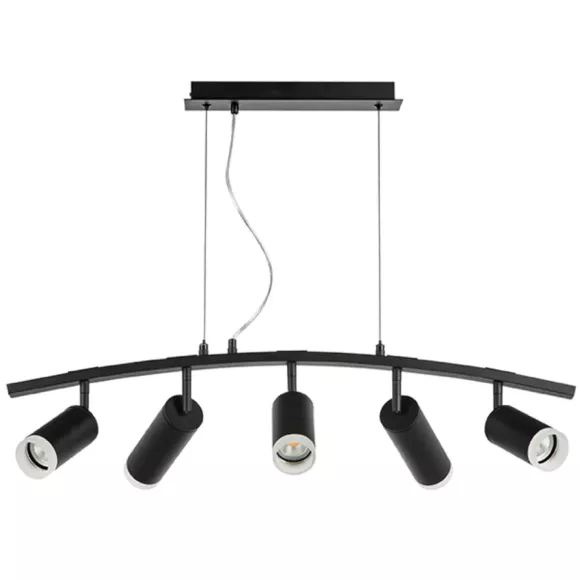 Подвесной светильник Lightstar Rullo LR7353738720 (571735+214437-3+214487-2+202430-5), Черный, Металл, Хай-тек стиль Подвесной светильник Lightstar Rullo LR7353738720 (571735+214437-3+214487-2+202430-5), Черный, Металл, Хай-тек стиль