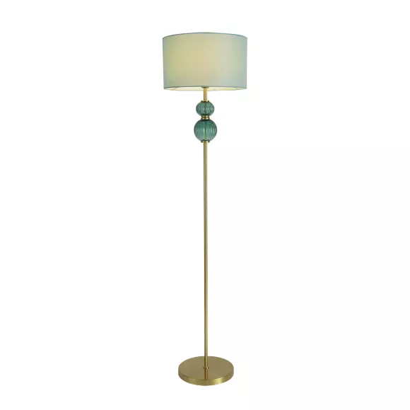 Торшер Lumion Classi Mikimito 8419/1F, Бронза, Зеленый, Металл, основание крупным планом