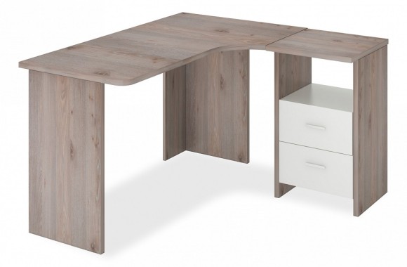 Стол письменный Домино Лайт СКЛ-Угл130 MER_SKL-Ugl_130_NBE_PRAV