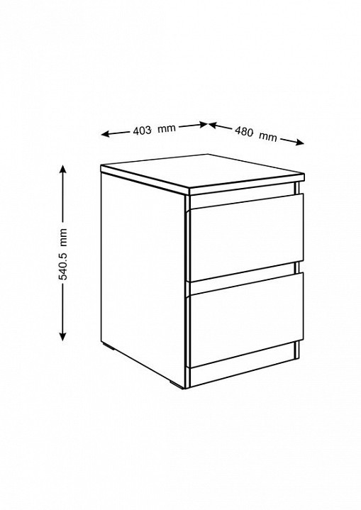 Тумбочка Мальта SHST_2.05.03.010.1