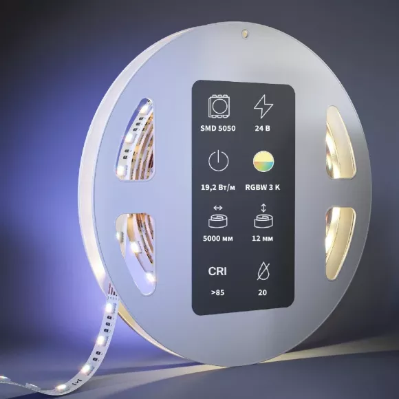 Светодиодная лента Maytoni Led Strip 24В 5050 19,2Вт/м 3000К 5м IP20 201134 Светодиодная лента Maytoni Led Strip 24В 5050 19,2Вт/м 3000К 5м IP20 201134