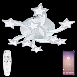 Потолочная светодиодная люстра с пультом управления Natali Kovaltseva Star LED LAMPS 81225