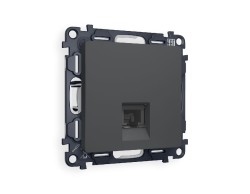 Комплект механизма компьютерной розетки RJ-45(8P8C) CAT6 со шторкой Ambrella Volt Alfa MA912010