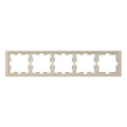 Рамка 5-постовая Schneider Electric Merten D-Life MTN4050-6533