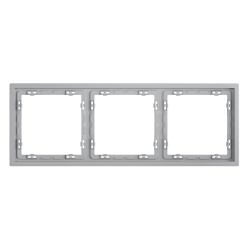 Рамка пластиковая Voltum S70 на 3 поста, (серый) VLS100316