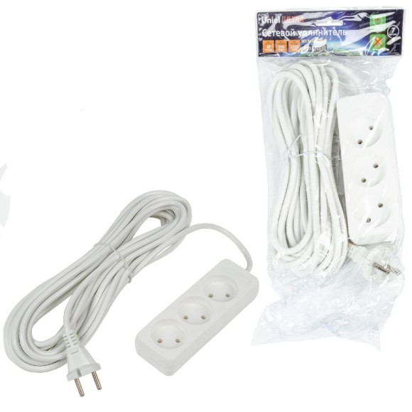 Удлинитель бытовой Uniel Ultra S-CU3-7 WHITE UL-00009986