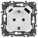 Розетка со шторками с USB type-A+C Эра Elegance 14-4108-01М Б0067710