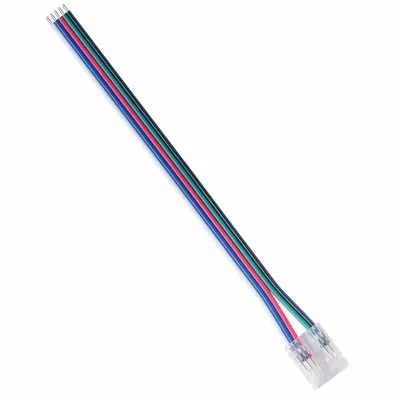 Коннектор прокалывающий 5 pin для подключения RGBW LED ленты 12мм, тип COB длина провода 150мм Apeyron 09-162