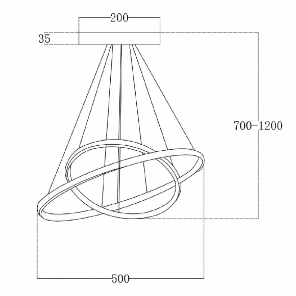 Подвесной светильник Escada Euler 10228/2LED