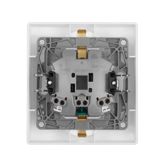 Розетка двойная с/з со шторками Legrand Inspiria 673755