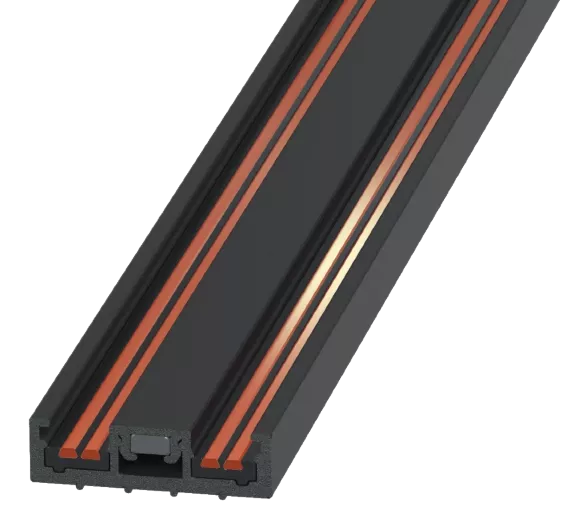 Ультратонкий накладной магнитный шинопровод iLedex Vision 4825-25/7-2000-BK, Черный Ультратонкий накладной магнитный шинопровод iLedex Vision 4825-25/7-2000-BK, Черный
