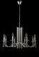 Подвесная люстра Crystal Lux AURELIO SP8 GOLD+CHROME/TRANSPARENT, Хром, Металл, Арт-деко стиль, крупный план