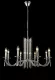 Подвесная люстра Crystal Lux AURELIO SP8 GOLD+CHROME/TRANSPARENT, декоративные элементы крупным планом