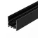 Алюминиевый профиль Arlight SL-LINE-3638-LW-2000 ANOD BLACK 038445, Черный, Алюминий, Россия, вид сбоку