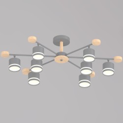 Люстра на штанге Reluce 78730-0.3-08 GX53 GREY+WOOD