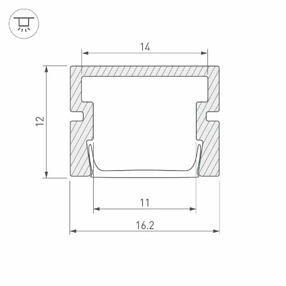 Алюминиевый профиль Arlight PDS-SM-3000 044961 Алюминиевый профиль Arlight PDS-SM-3000 044961