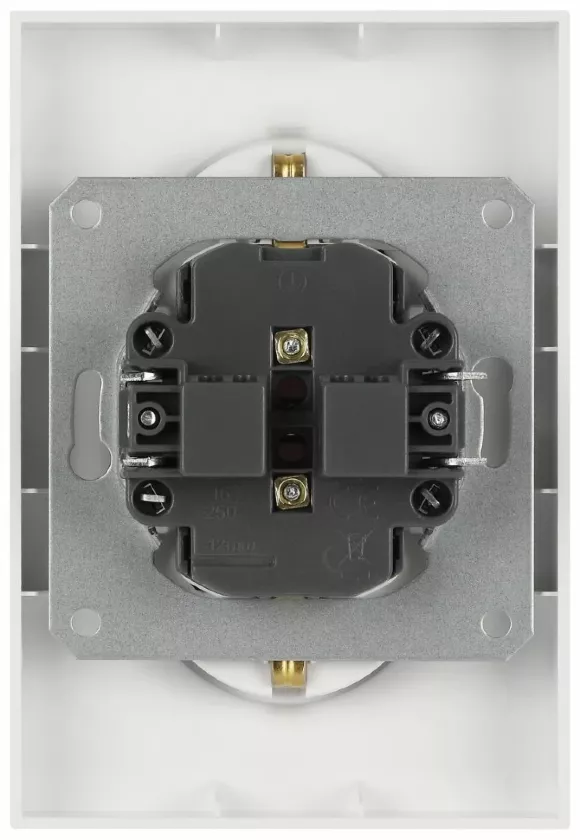 Розетка Эра Galaxy 15-2104-08 с заземлением двойная 2X2P+E Schuko 16А-250В IP20 белый матовый Б0070691
