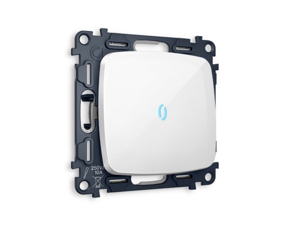 Комплект механизма 1-кл выключателя с подсветкой Ambrella Volt Omega (OP1020, VM101, G17B) MO102020