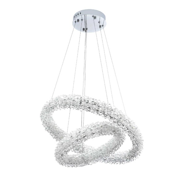 Подвесная светодиодная люстра с пультом управления Modelux MS.5002.600.400 CR