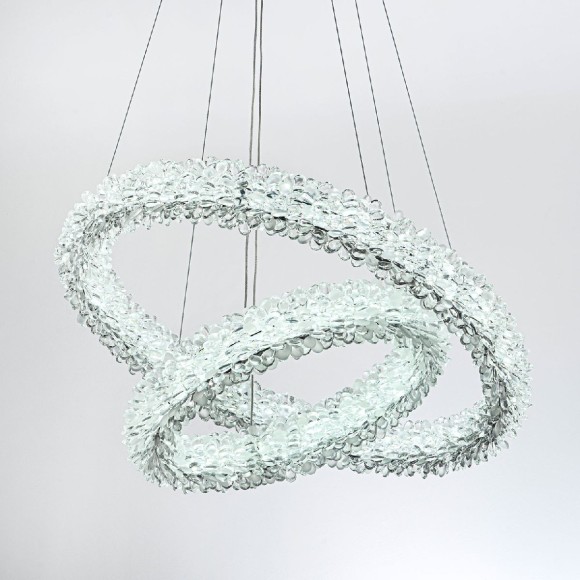 Подвесная светодиодная люстра с пультом управления Modelux MS.5002.600.400 CR