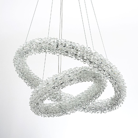 Подвесная светодиодная люстра с пультом управления Modelux MS.5002.600.400 CR