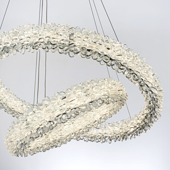 Подвесная светодиодная люстра с пультом управления Modelux MS.5002.600.400 CR