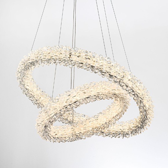 Подвесная светодиодная люстра с пультом управления Modelux MS.5002.600.400 CR