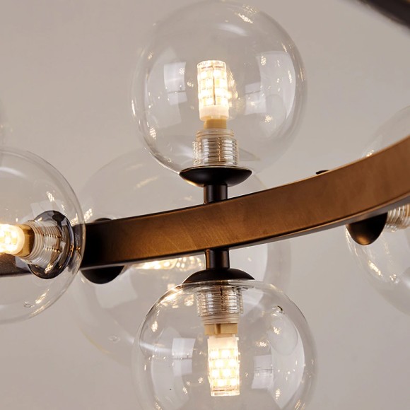 Подвесной светильник Delight Collection Art Deco Bubble 8828P/L black/clear