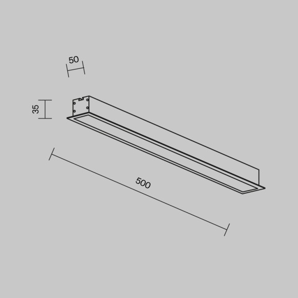 Линейный встраиваемый светильник Maytoni Technical LL313001