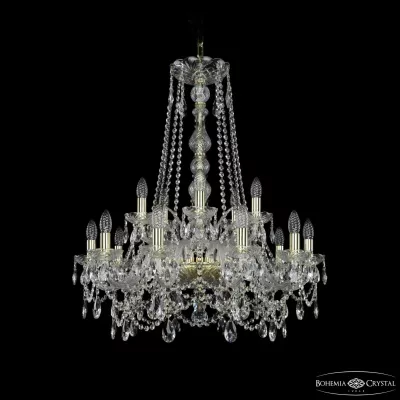 Подвесная люстра Bohemia Ivele Crystal 1411/10+5/240/h-84 G