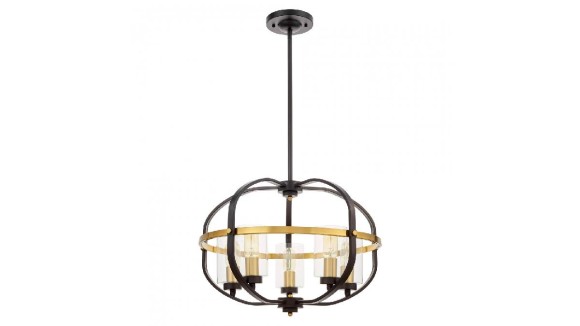 Подвесная люстра Lumina Deco Monterey LDP 1141-5 BK+MD