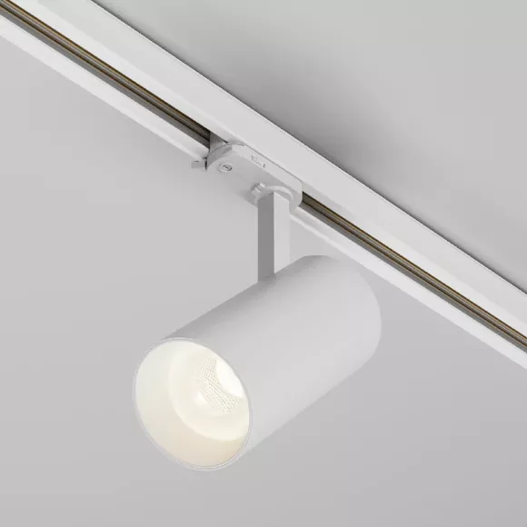 Трековый трехфазный светильник Maytoni Focus Led TR197-3-30WCCT-M-W, вид снизу Трековый трехфазный светильник Maytoni Focus Led TR197-3-30WCCT-M-W, вид снизу