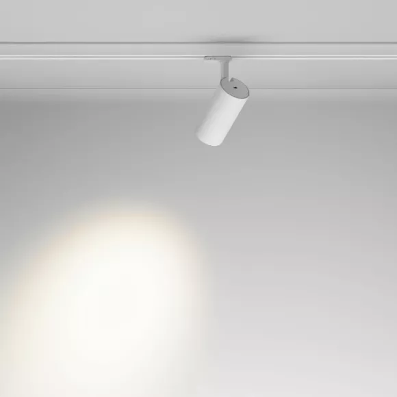 Трековый трехфазный светильник Maytoni Focus Led TR197-3-30WCCT-M-W, 90, Современный Трековый трехфазный светильник Maytoni Focus Led TR197-3-30WCCT-M-W, 90, Современный