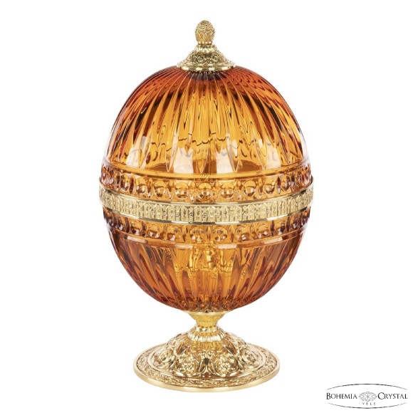 Настольная лампа Bohemia Ivele Crystal 5680L/22 G Amber/M-1G