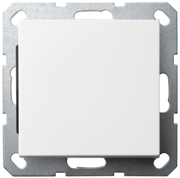 Накладка-заглушка Jasmart белый глянцевый в комплекте с суппортом G8001W