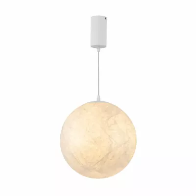 Подвесной светильник Arlight SP-SILKA-HANG-R300-7W Warm2700 (WH, 330 deg, 230V) (IP20, Натуральный шелк) 061916