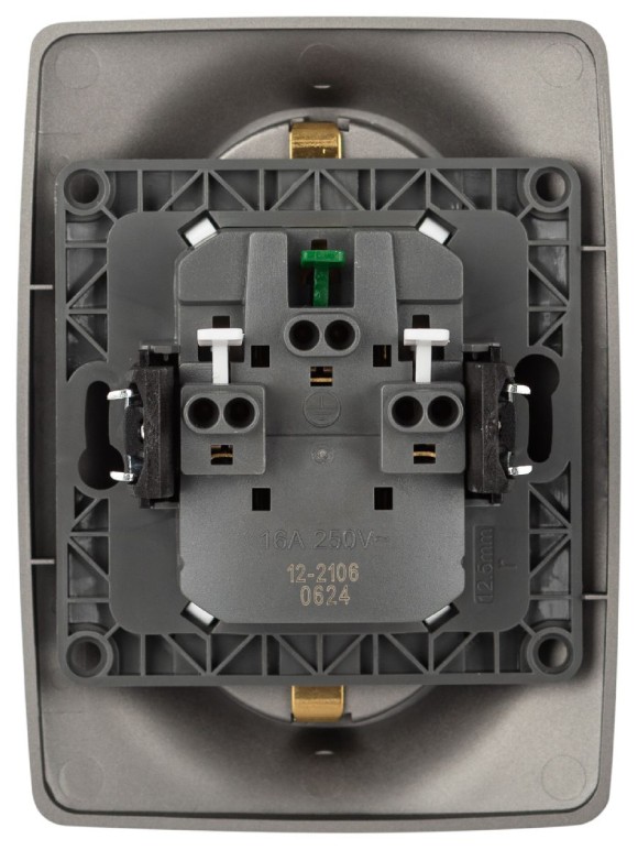 Розетка двухместная Эра 12-2106-16 Б0065706